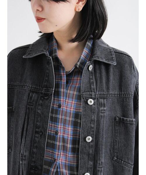 セール】デニムルーズジャケット（ノーカラージャケット）｜sm2rhythm