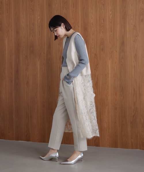 Bou Jeloud（ブージュルード）の「decoレースジレ（その他アウター・レディース・アイボリー/ブラック・38）」の10枚目の写真