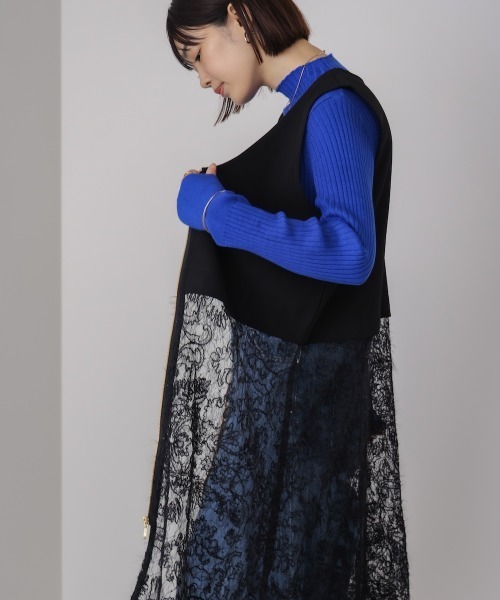 Bou Jeloud（ブージュルード）の「decoレースジレ（その他アウター・レディース・アイボリー/ブラック・38）」の21枚目の写真