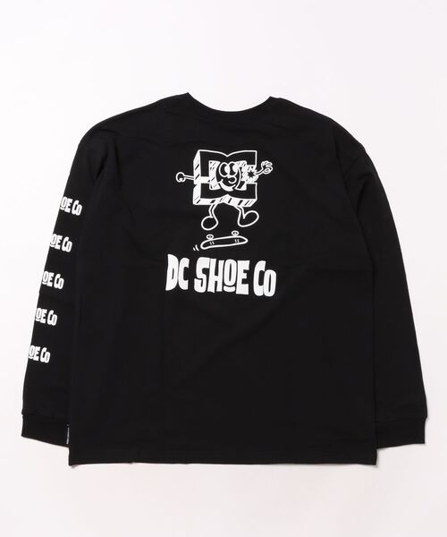 DC SHOES（ディーシーシューズ）の「25 KD PLAY TIME LS /DCキッズバックプリント長袖ロンT（Tシャツ/カットソー・キッズ・ホワイト/ブラック・130/140/150/160/120）」の3枚目の写真