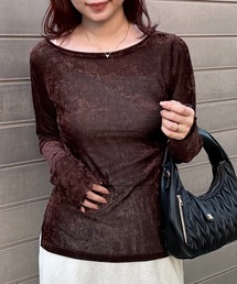 VIS | シアーベロアロングスリーブTシャツ(Tシャツ/カットソー)