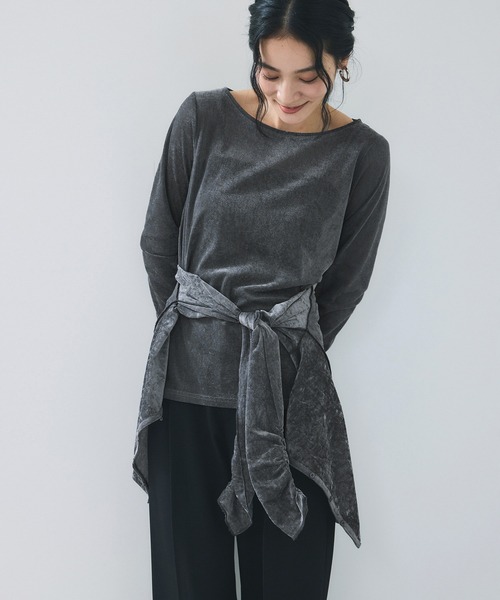 シアーベロアロングスリーブTシャツ（Tシャツ/カットソー）｜VIS