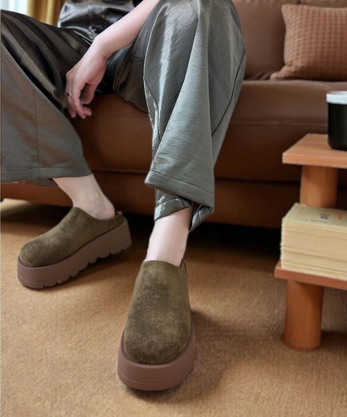 Sugar Sugar（シュガーシュガー）の「サボ　スエード　シューズ【SUGAR SUGAR シュガーシュガー】9212 スリッポン（スリッポン・レディース・カーキ/キャメル・LL/L/M/S）」の8枚目の写真