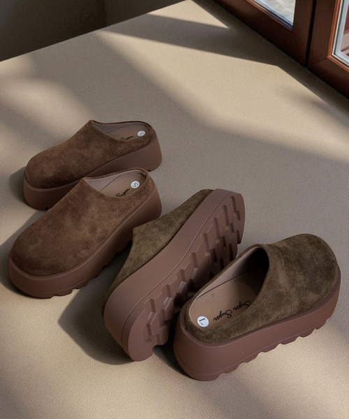 Sugar Sugar（シュガーシュガー）の「サボ　スエード　シューズ【SUGAR SUGAR シュガーシュガー】9212 スリッポン（スリッポン・レディース・カーキ/キャメル・LL/L/M/S）」の6枚目の写真