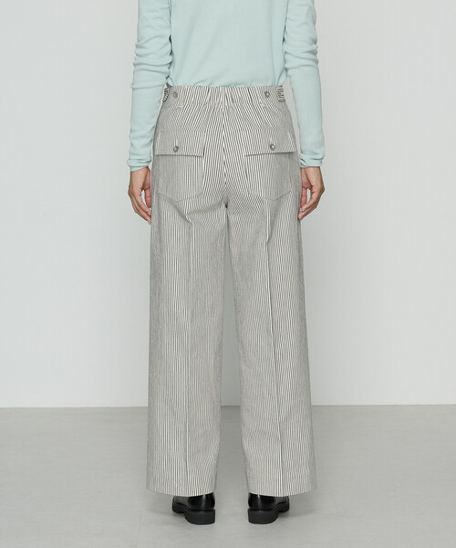 COMME CA Wardrobe（コムサワードローブ）の「ヒッコリーストライプ パンツ（その他パンツ・レディース・ブラック/キナリ・11号/9号）」の13枚目の写真