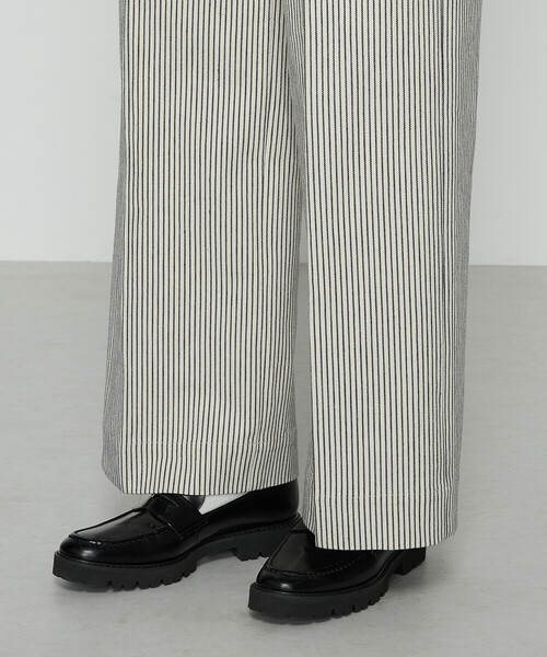 COMME CA Wardrobe（コムサワードローブ）の「ヒッコリーストライプ パンツ（その他パンツ・レディース・ブラック/キナリ・11号/9号）」の16枚目の写真