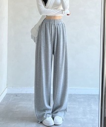 裾ドローストリングスエットパンツ