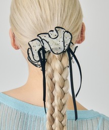 GOLDY（ゴールディ）の「【GOLDY】パイピング リボン ポニー フック 6251002（バレッタ/ヘアクリップ・レディース）」