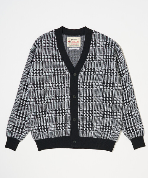 Firsthand（ファーストハンド）の「Firsthand/ファーストハンド チェック ニット カーディガン / グレンチェック / タータンチェック（カーディガン/ボレロ・メンズ・ブラック/グリーン・L/M）」の12枚目の写真