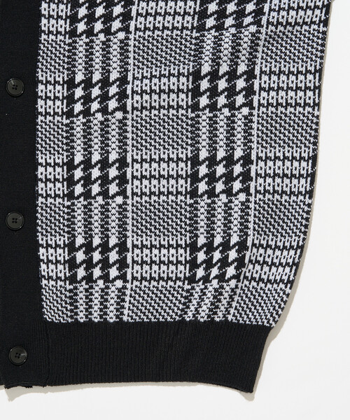 Firsthand（ファーストハンド）の「Firsthand/ファーストハンド チェック ニット カーディガン / グレンチェック / タータンチェック（カーディガン/ボレロ・メンズ・ブラック/グリーン・L/M）」の17枚目の写真
