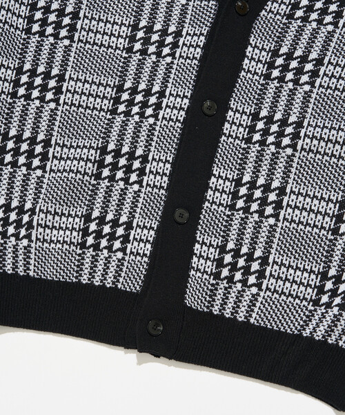 Firsthand（ファーストハンド）の「Firsthand/ファーストハンド チェック ニット カーディガン / グレンチェック / タータンチェック（カーディガン/ボレロ・メンズ・ブラック/グリーン・L/M）」の18枚目の写真