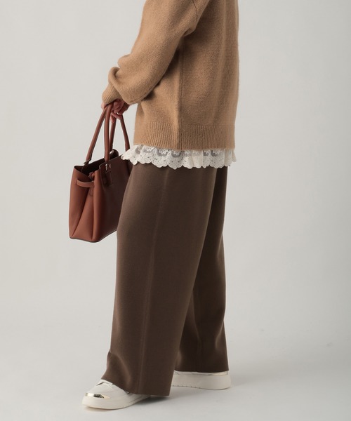 Elura（エルーラ）の「もっちりモイストワイドパンツ/582763（その他パンツ・レディース・ブラック/ブラウン/ホワイト・LARGE/MEDIUM）」の11枚目の写真