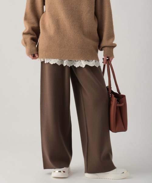 Elura（エルーラ）の「もっちりモイストワイドパンツ/582763（その他パンツ・レディース・ブラック/ブラウン/ホワイト・LARGE/MEDIUM）」の10枚目の写真