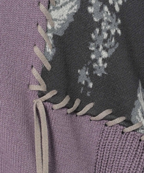 HARE（ハレ）の「パッチワークガラニットカーディガン(HARE