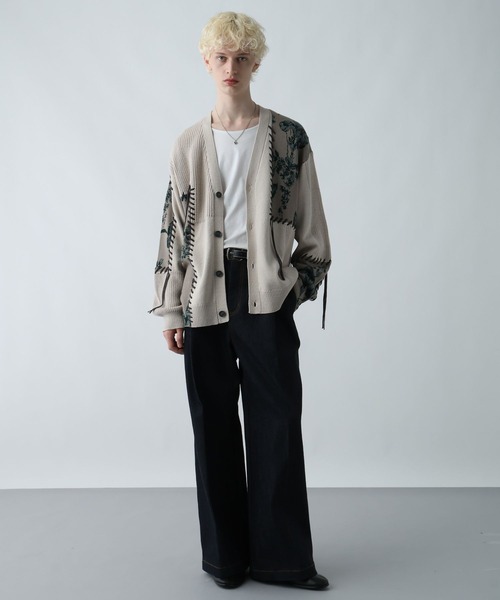 HARE（ハレ）の「パッチワークガラニットカーディガン(HARE