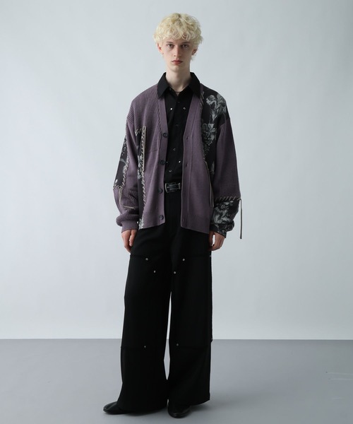 パッチワークガラニットカーディガン(HARE)（カーディガン/ボレロ