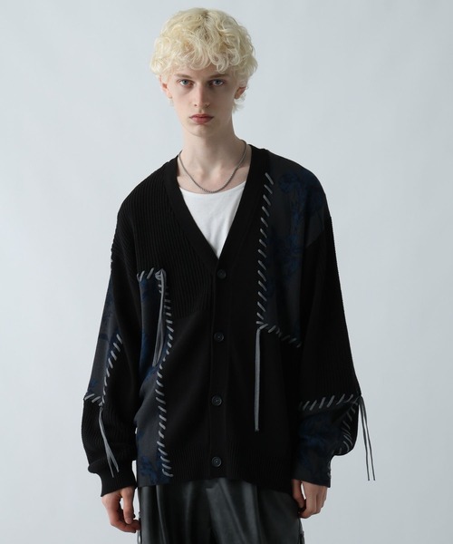 HARE（ハレ）の「パッチワークガラニットカーディガン(HARE