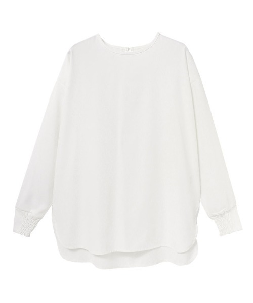 Pierrot（ピエロ）の「【イージーケア】ジョーゼットTブラウス（シャツ/ブラウス・レディース・ベージュ系その他/チャコール/ブラック/オフホワイト・PM/PS/L/M）」の13枚目の写真