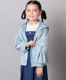 a.v.v（アーヴェヴェ）の「[120-160]レースアップダンボールパーカー（パーカー）」