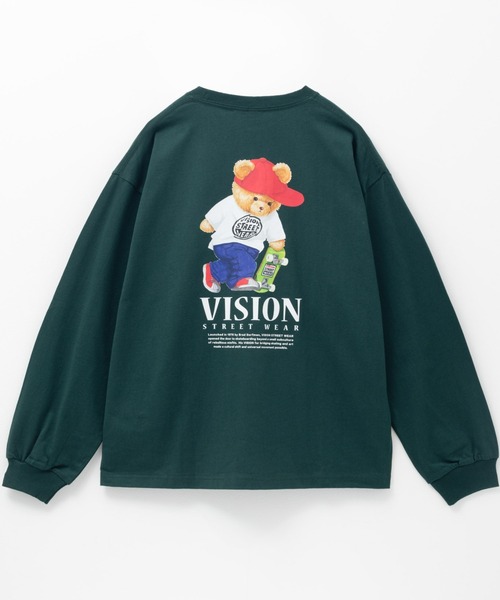 VISION STREET WEAR(ヴィジョンストリートウェア)の「VISION STREET WEAR ベアーバックプリン トロンT(Tシャツ/カットソー・メンズ・ホワイト/ブラック/オリーブ・M/L/XL)」の3枚目の写真