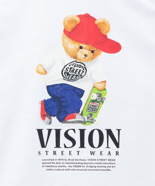 VISION STREET WEAR(ヴィジョンストリートウェア)の「VISION STREET WEAR ベアーバックプリン トロンT(Tシャツ/カットソー・メンズ・ホワイト/ブラック/オリーブ・M/L/XL)」の6枚目の写真