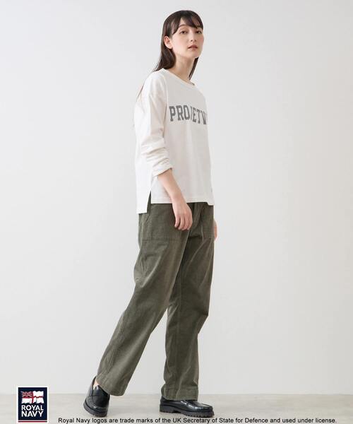 ROYAL NAVY(ロイヤルネイビー)の「《別注》【ROYAL NAVY/ロイヤルネイビー】ベイカーパンツ(その他パンツ・レディース・カーキ/アイボリー/ベージュ/ライトグレー・4/3/2)」の8枚目の写真