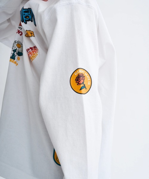 ELEMENT（エレメント）の「ELEMENT キッズ ACOMPANY LS YOUTH ロンＴ 【2025年秋冬モデル】/エレメント長袖ロンT（Tシャツ/カットソー・キッズ・ホワイト/ブラック/ライトグリーン・MEDIUM/LARGE/SMALL/X-LARGE）」の6枚目の写真