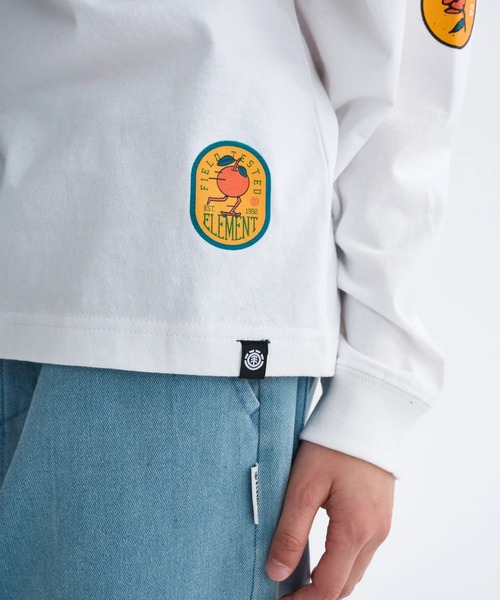 ELEMENT（エレメント）の「ELEMENT キッズ ACOMPANY LS YOUTH ロンＴ 【2025年秋冬モデル】/エレメント長袖ロンT（Tシャツ/カットソー・キッズ・ホワイト/ブラック/ライトグリーン・MEDIUM/LARGE/SMALL/X-LARGE）」の8枚目の写真