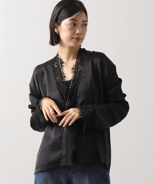 Gready Brilliant（グレディブリリアン）の「ＬＵサテンレースブラウス（シャツ/ブラウス・レディース・ブラック・38）」の11枚目の写真