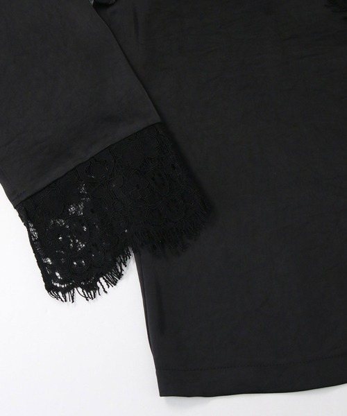 Gready Brilliant（グレディブリリアン）の「ＬＵサテンレースブラウス（シャツ/ブラウス・レディース・ブラック・38）」の22枚目の写真