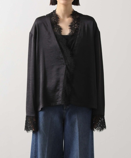 Gready Brilliant（グレディブリリアン）の「ＬＵサテンレースブラウス（シャツ/ブラウス・レディース・ブラック・38）」の17枚目の写真