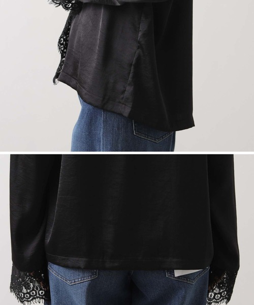 Gready Brilliant（グレディブリリアン）の「ＬＵサテンレースブラウス（シャツ/ブラウス・レディース・ブラック・38）」の20枚目の写真