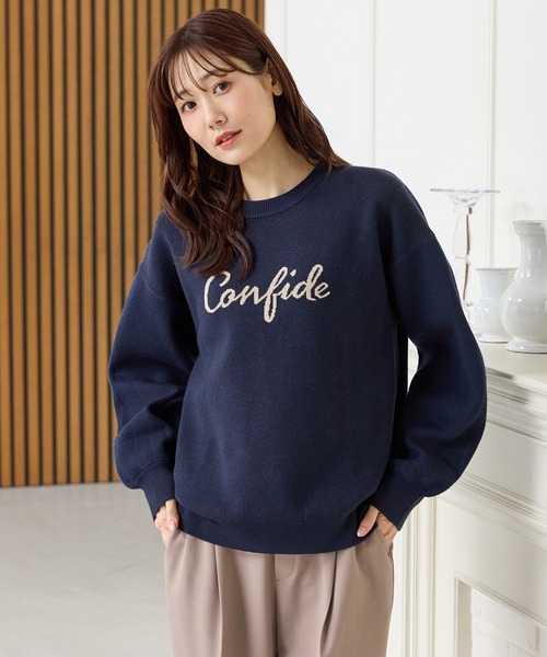 セール】ロゴジャカードニット（ニット/セーター）｜Honeys（ハニーズ