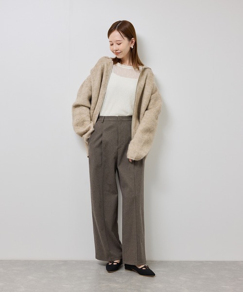 ROPE' PICNIC(ロペピクニック)の「ジャージーワイドパンツ(その他パンツ・レディース・ネイビー/ブラウン系その他/グレー・S/M/L)」の9枚目の写真