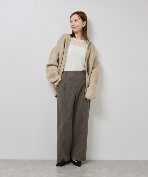 ROPE' PICNIC(ロペピクニック)の「ジャージーワイドパンツ(その他パンツ・レディース・ネイビー/ブラウン系その他/グレー・S/M/L)」の10枚目の写真