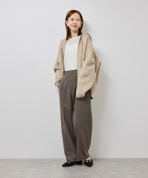 ROPE' PICNIC(ロペピクニック)の「ジャージーワイドパンツ(その他パンツ・レディース・ネイビー/ブラウン系その他/グレー・S/M/L)」の11枚目の写真