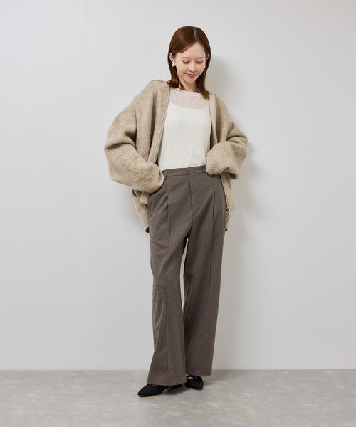 ROPE' PICNIC(ロペピクニック)の「ジャージーワイドパンツ(その他パンツ・レディース・ネイビー/ブラウン系その他/グレー・S/M/L)」の12枚目の写真