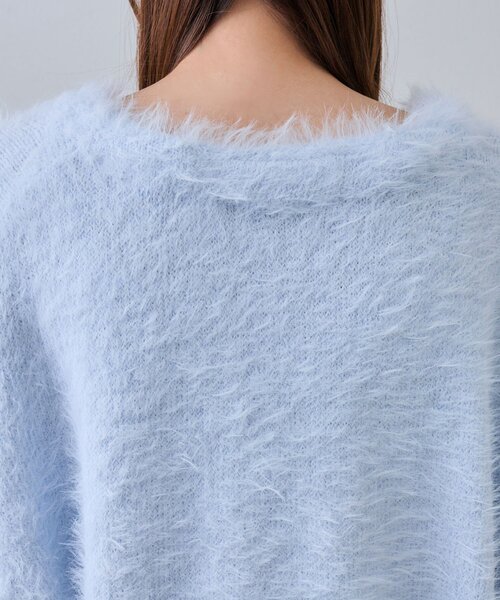 OLIVE des OLIVE（オリーブデオリーブ）の「ビーズリボンロングカーディガン（カーディガン/ボレロ・レディース・オフホワイト/サックスブルー/ピンク/ブラウン・FREE）」の21枚目の写真