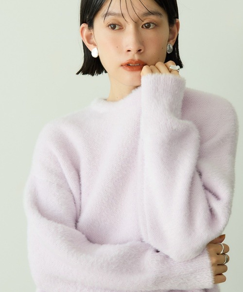 AMERICAN HOLIC(アメリカンホリック)の「フェアリーニットプルオーバー(ニット/セーター・レディース・ライラック/チャコールグレー/ブルー/モカ/ライトグレー・M/L)」の5枚目の写真