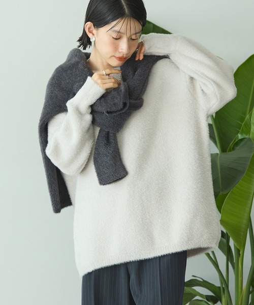 AMERICAN HOLIC(アメリカンホリック)の「フェアリーニットプルオーバー(ニット/セーター・レディース・ライラック/チャコールグレー/ブルー/モカ/ライトグレー・M/L)」の3枚目の写真