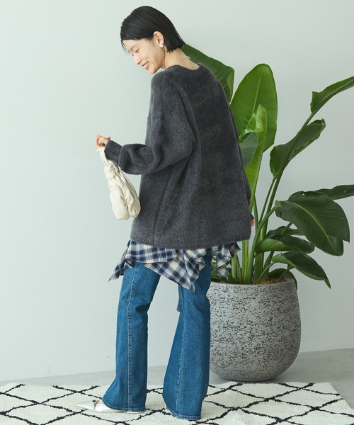 AMERICAN HOLIC(アメリカンホリック)の「フェアリーニットプルオーバー(ニット/セーター・レディース・ライラック/チャコールグレー/ブルー/モカ/ライトグレー・M/L)」の14枚目の写真