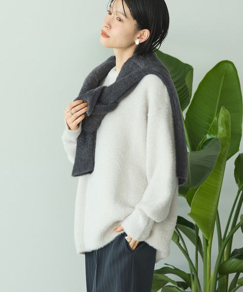 AMERICAN HOLIC(アメリカンホリック)の「フェアリーニットプルオーバー(ニット/セーター・レディース・ライラック/チャコールグレー/ブルー/モカ/ライトグレー・M/L)」の15枚目の写真