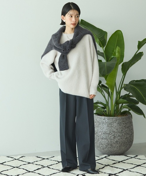 AMERICAN HOLIC(アメリカンホリック)の「フェアリーニットプルオーバー(ニット/セーター・レディース・ライラック/チャコールグレー/ブルー/モカ/ライトグレー・M/L)」の18枚目の写真