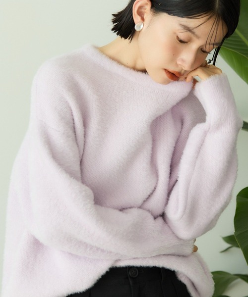 AMERICAN HOLIC(アメリカンホリック)の「フェアリーニットプルオーバー(ニット/セーター・レディース・ライラック/チャコールグレー/ブルー/モカ/ライトグレー・M/L)」の14枚目の写真