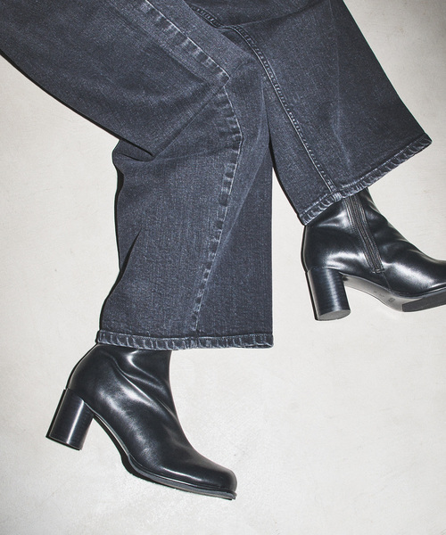 GRISE（グリーズ）の「《追加》GRISE6cmバルブトゥソフトショートブーツ（ブーツ・レディース・キャメル/アイボリー/チャコールグレー/ブラック・X-LARGE/LARGE/MEDIUM/SMALL）」の8枚目の写真