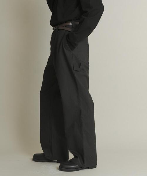 SENSE OF PLACE by URBAN RESEARCH（センスオブプレイスバイアーバンリサーチ）の「ストレートペインターパンツ（その他パンツ・メンズ・アイボリー/ブラック・MEDIUM/LARGE）」の2枚目の写真