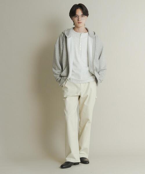 SENSE OF PLACE by URBAN RESEARCH（センスオブプレイスバイアーバンリサーチ）の「ストレートペインターパンツ（その他パンツ・メンズ・アイボリー/ブラック・MEDIUM/LARGE）」の8枚目の写真