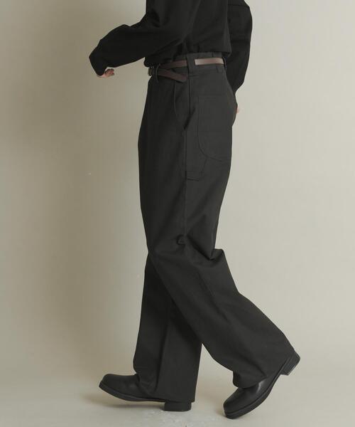 SENSE OF PLACE by URBAN RESEARCH（センスオブプレイスバイアーバンリサーチ）の「ストレートペインターパンツ（その他パンツ・メンズ・アイボリー/ブラック・MEDIUM/LARGE）」の16枚目の写真