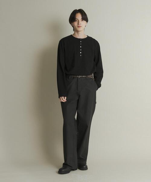 SENSE OF PLACE by URBAN RESEARCH（センスオブプレイスバイアーバンリサーチ）の「ストレートペインターパンツ（その他パンツ・メンズ・アイボリー/ブラック・MEDIUM/LARGE）」の19枚目の写真