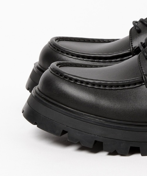 HARE（ハレ）の「ラギットソールシューズ(HARE)（ドレスシューズ・メンズ・ブラック・MEDIUM/LARGE）」の6枚目の写真